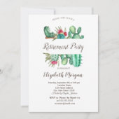 水彩画のカクスタンポリカドット引退 招待状 (正面)