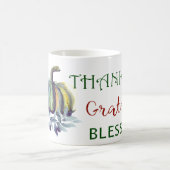 水彩画のカボチャコーヒー・マグ コーヒーマグカップ (中央)