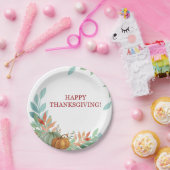 水彩画のカボチャ ペーパープレート (パーティー)