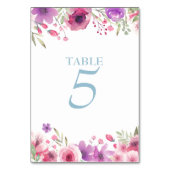 水彩画のカントリーガーデンローズテーブルナンバー テーブルナンバー (正面)