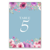 水彩画のカントリーガーデンローズテーブルナンバー テーブルナンバー (正面)