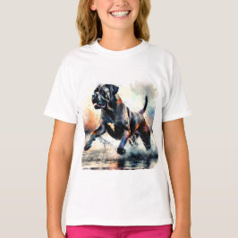 水彩画のカーネ・コルソの犬 Tシャツ