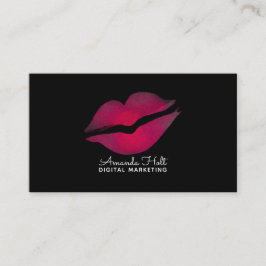 水彩画のキス 名刺