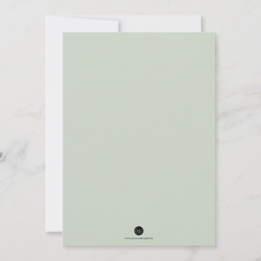 水彩画のキツネのパーソナライズな文房具 ノートカード (裏面)