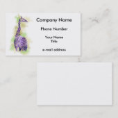 水彩画のキリン1 名刺 (正面/裏面)