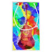 水彩画のギター スモールペーパーバッグ (裏面)