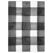 水彩画のギンガムのクリップボード クリップボード (裏面)