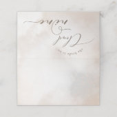 水彩画のクラウドナイン ブランクフードラベルまたは プレイスカード (外部開封)