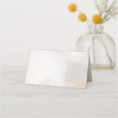 水彩画のクラウドナイン ブランク フードラベルまたは プレイスカード (正面)