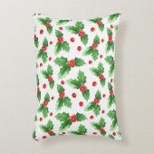水彩画のクリスマスおよび新年の装飾 アクセントクッション (正面(垂直))
