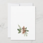 水彩画のクリスマス カントリー 引越しのお知らせ 案内状 (裏面)