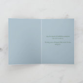 水彩画のクリスマス・ナティビティ オ・ホーリー・ナイト シーズンカード (内部)