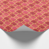 水彩画のクローバー ラッピングペーパー (角)