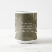 水彩画のグレート・ピレニーズの子犬-菓子 コーヒーマグカップ (中央)