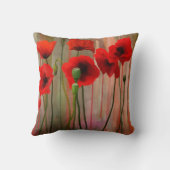 水彩画のケシ クッション (裏面)