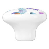 水彩画のサファリ: 鳥(BG色をカスタマイズ!) セラミックノブ (側面)