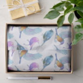 水彩画のサファリ: 鳥(Customizeable BG) 薄葉紙 (ギフト)