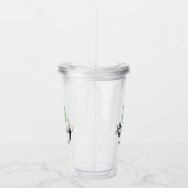 水彩画のサボテンのパーソナライズな新婦付添人 アクリルタンブラー (右)