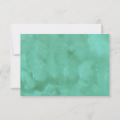 水彩画のサボテンのベビーシャワーのサンキューカード サンキューカード (裏面)