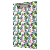 水彩画のサボテンの芸術パターン クリップボード (左)