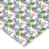 水彩画のサボテンの芸術パターン テーブルクロス (アングル)