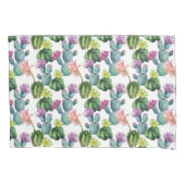 水彩画のサボテンの芸術パターン 枕カバー (正面左)