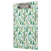 水彩画のサボテンはパターンを植えます クリップボード (左)