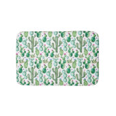 水彩画のサボテンはパターンを植えます バスマット (正面)