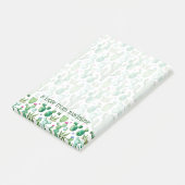 水彩画のサボテンはパターンを植えます ポストイット (アングル)