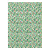 水彩画のサボテンパターン テーブルクロス (正面)