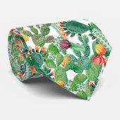 水彩画のサボテンパターン ネクタイ (ロール)