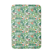 水彩画のサボテンパターン バスマット (正面縦)