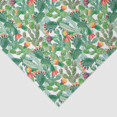 水彩画のサボテンパターン 薄葉紙 (詳細)