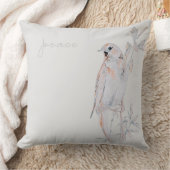 水彩画のサヨナキドリ 平和の鳥 クッション (ブランケット)