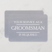 水彩画のサービス依頼 - 介添人をお願いします 招待状 (正面/裏面)