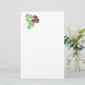 水彩画のシャムロックのクローバーの聖者のPartickの日 便箋 (スタンド正面)