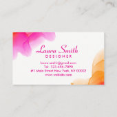 水彩画のシャーベット 名刺 (裏面)