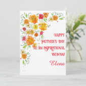 水彩画のシンプルな庭の母の日のカード シーズンカード (スタンド正面)