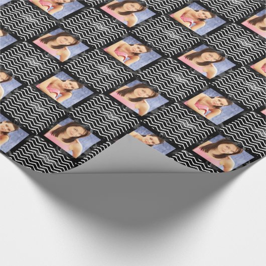 水彩画のジグザグ形は写真シェブロンを所有するために加えます ラッピングペーパー (角)