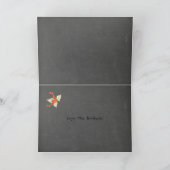 水彩画のジャーマン・シェパードの休日の挨拶 シーズンカード (内部)