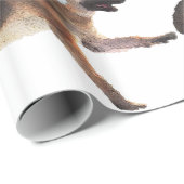 水彩画のジャーマン・シェパードの休日 ラッピングペーパー (ロールコーナー)