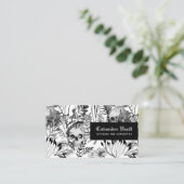 水彩画のスカルの庭 名刺 (スタンド正面)