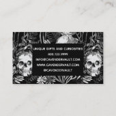 水彩画のスカルの庭 名刺 (裏面)