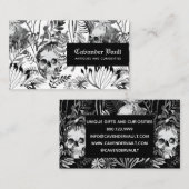 水彩画のスカルの庭 名刺 (正面/裏面)