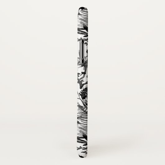 水彩画のスカルの庭 Case-Mate iPhoneケース (裏面/右)