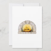 水彩画のスカンジナビアスタイルのクリスマス パーティー 招待状 (裏面)