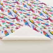 水彩画のスタイルのオウム シェルパブランケット (3/4)