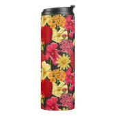 水彩画のスタイルの花模様の壁紙 タンブラー (回転左)