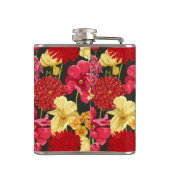 水彩画のスタイルの花模様の壁紙 フラスク (裏面)