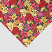 水彩画のスタイルの花模様の壁紙 薄葉紙 (詳細)